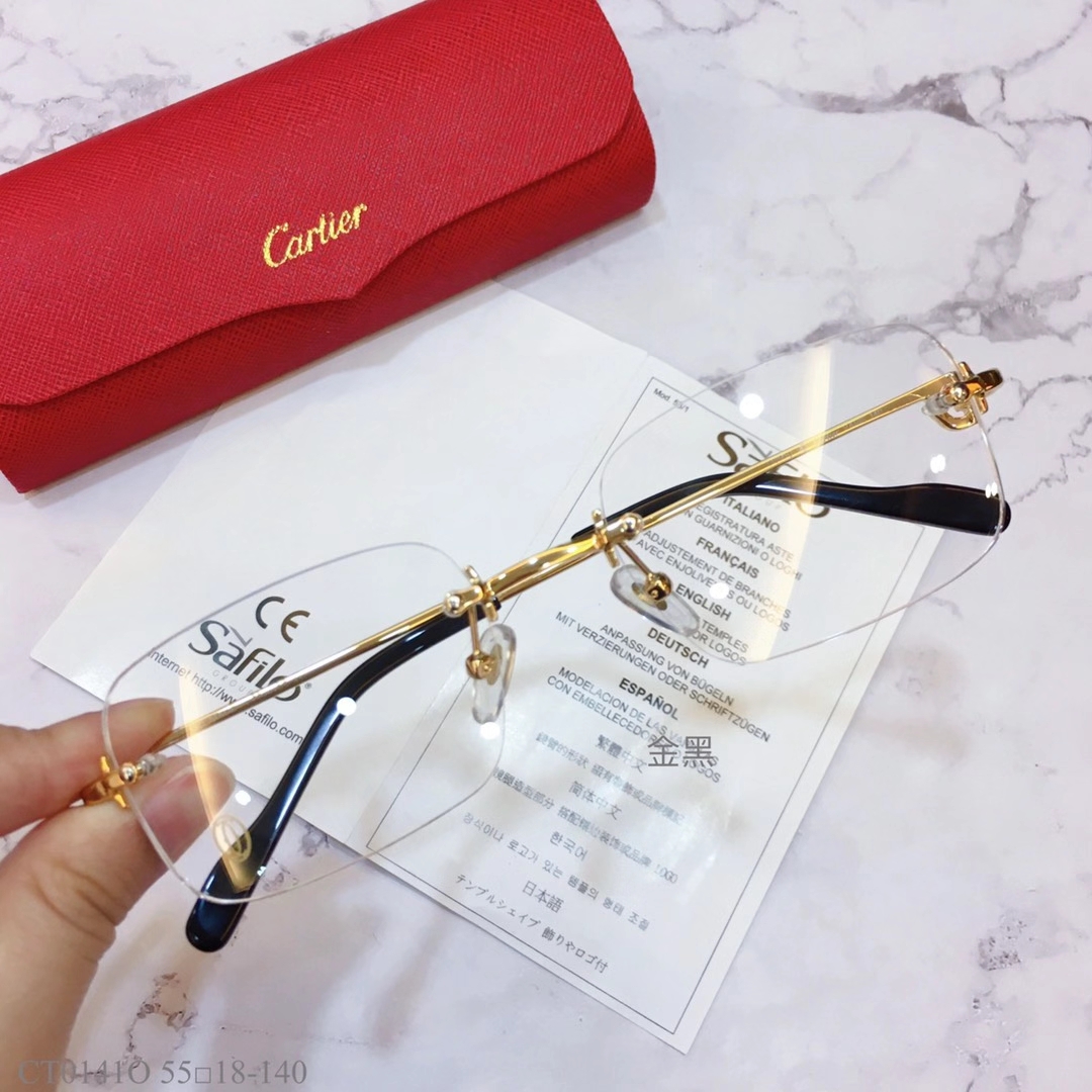 Buy Replica Cartier Eyeglass Optical Frames CT01410 FCA322 Online